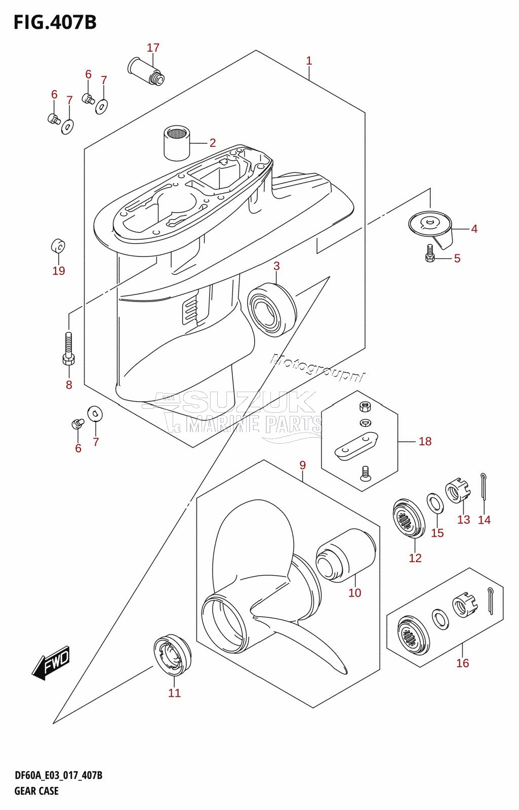 GEAR CASE (DF50A:E03)