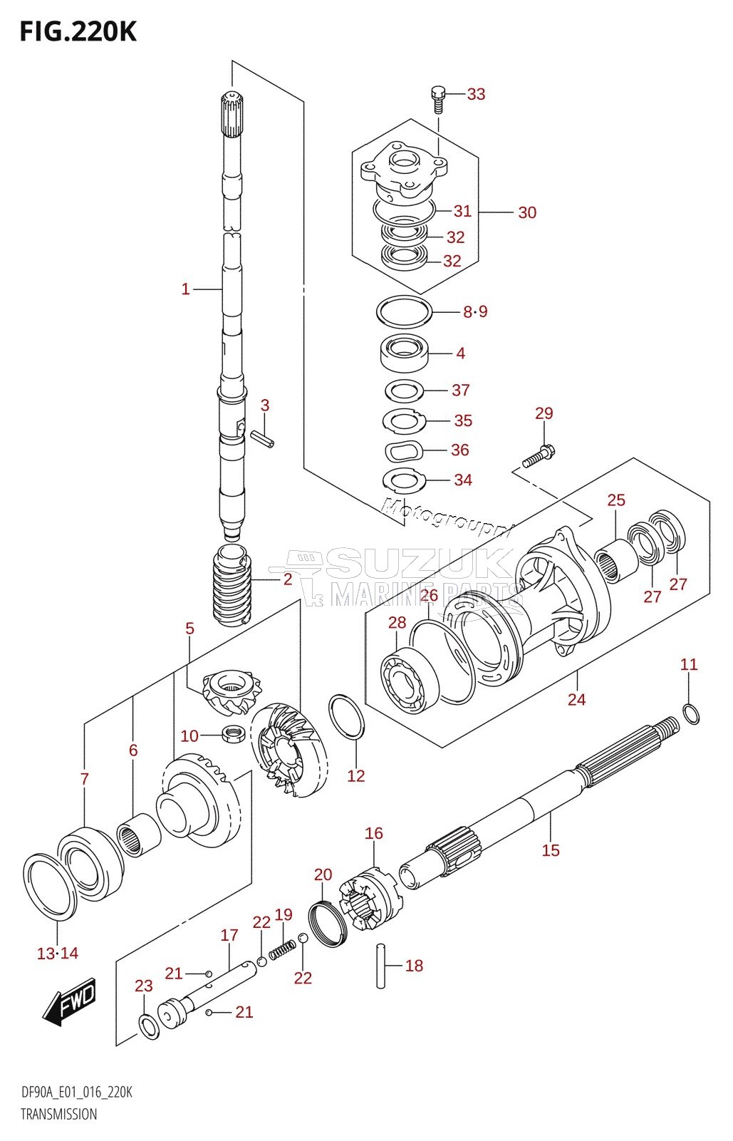 TRANSMISSION (DF90ATH:E40)