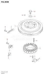 DF40 From 04001F-251001 (E01)  2002 drawing MAGNETO (K1,K2,K3,K4)