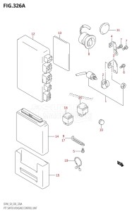 DF50 From 05001F-151001 (E03)  2001 drawing PTT SWITCH /​ ENGINE CONTROL UNIT