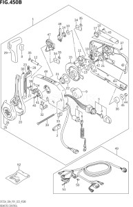 02504F-340001 (2023) 25hp P01-Gen. Export 1 (DF25A    DF25AT    DF25ATH    DT25K) DF25A drawing REMOTE CONTROL (DF30AR:(022,023))