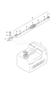 DF 9.9B drawing Fuel Tank