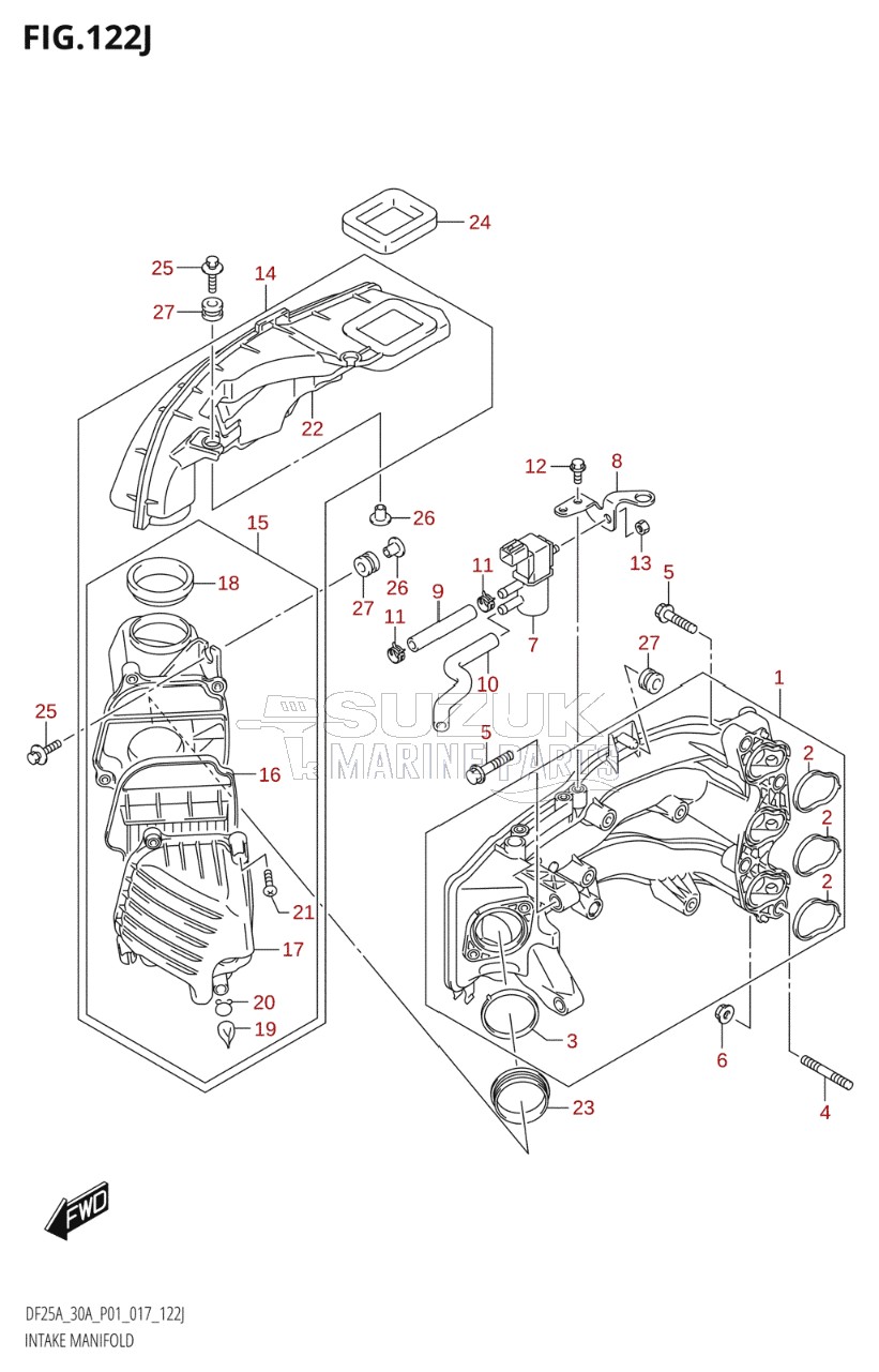 INTAKE MANIFOLD (DF30AQ:P01)