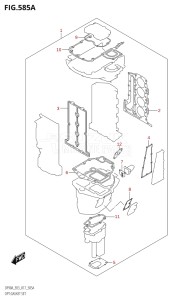 07003F-710001 (2017) 70hp E03-USA (DF70AT) DF70A drawing OPT:GASKET SET