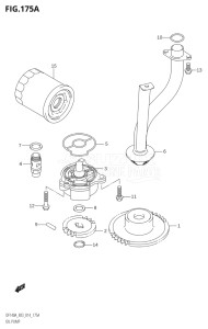 14003Z-410001 (2014) 140hp E03-USA (DF140AZ) DF140AZ drawing OIL PUMP