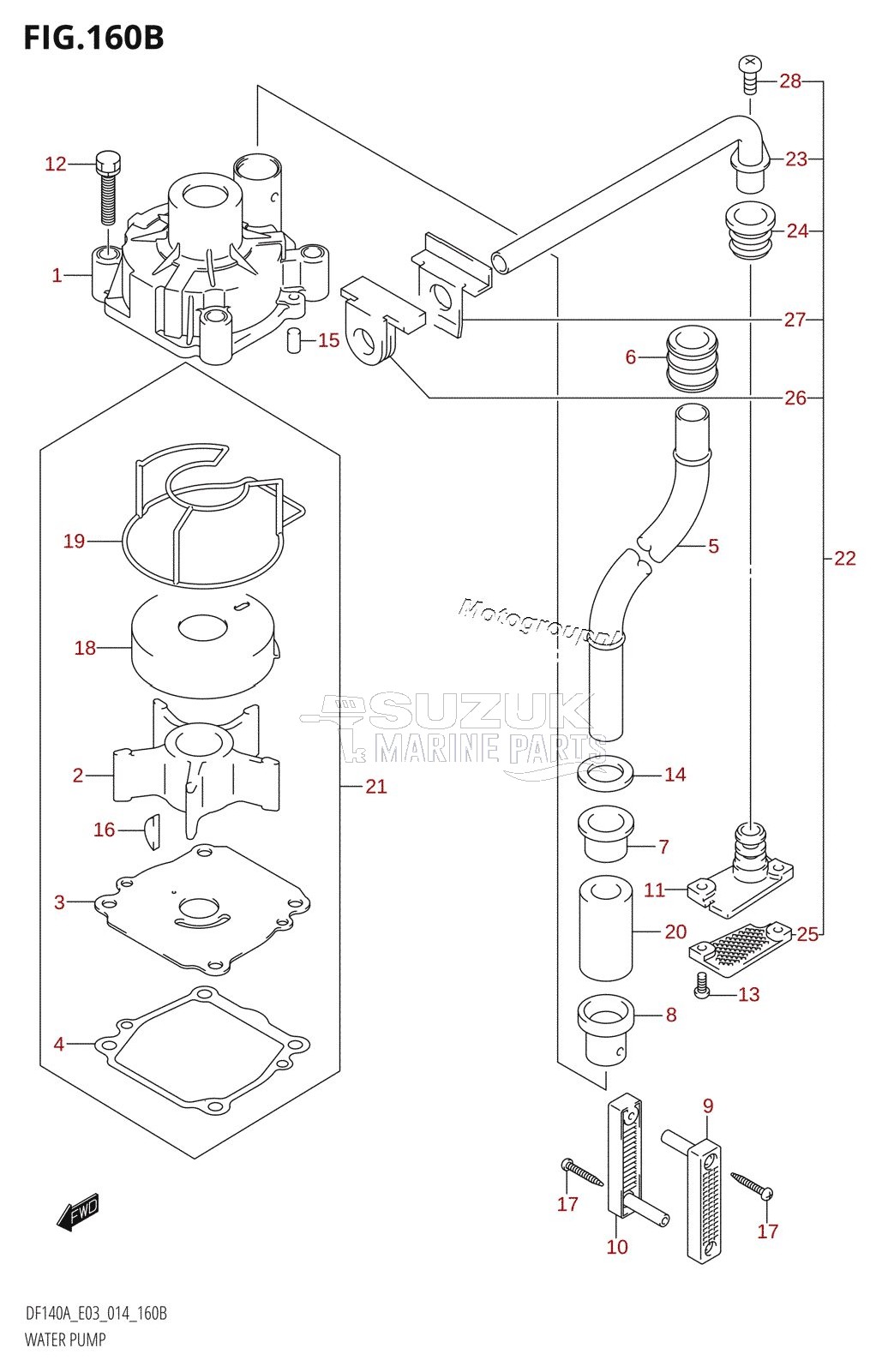 WATER PUMP (DF115AT:E03)