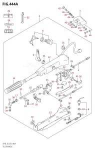 DF50 From 05002F-010001 (E03)  2010 drawing TILLER HANDLE (DF40QH,DF50QH)