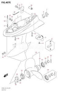 04003F-610001 (2016) 40hp E03-USA (DF40A) DF40A drawing GEAR CASE (DF60AVT:E03)