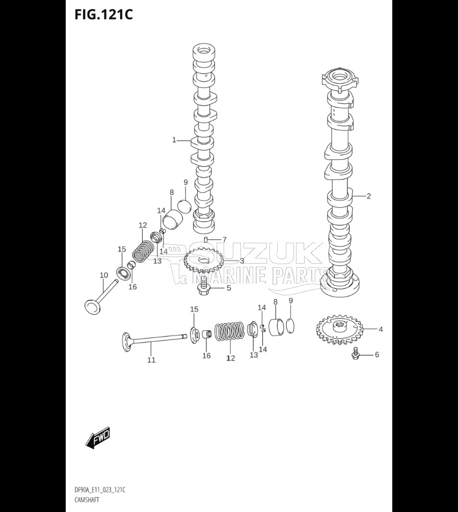 CAMSHAFT (DF90A,DF90ATH,DF90AWQH,DF100B)