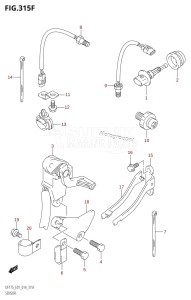 DF150ZG From 15002Z-410001 (E40)  2014 drawing SENSOR (DF150Z:E40)