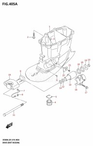 DF250AP From 25003P-910001 (E01 E40)  2019 drawing DRIVE SHAFT HOUSING (X-TRANSOM)