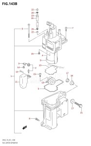 DF70 From 07001F-421001 (E01 E40)  2004 drawing FUEL VAPOR SEPARATOR (X,Y)