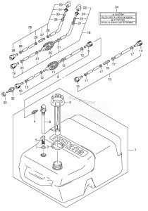 DT40 From 04003K-680001 ()  2006 drawing FUEL TANK (PLASTIC /​ 25L)