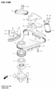 DF200Z From 20002Z-140001 (E01 E40)  2021 drawing TIMING CHAIN (DF250ST)