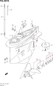 17502F-010001 (2010) 175hp E01 E40-Gen. Export 1 - Costa Rica (DF175TK10) DF175T drawing GEAR CASE (DF150T,DF150WT,DF175T)