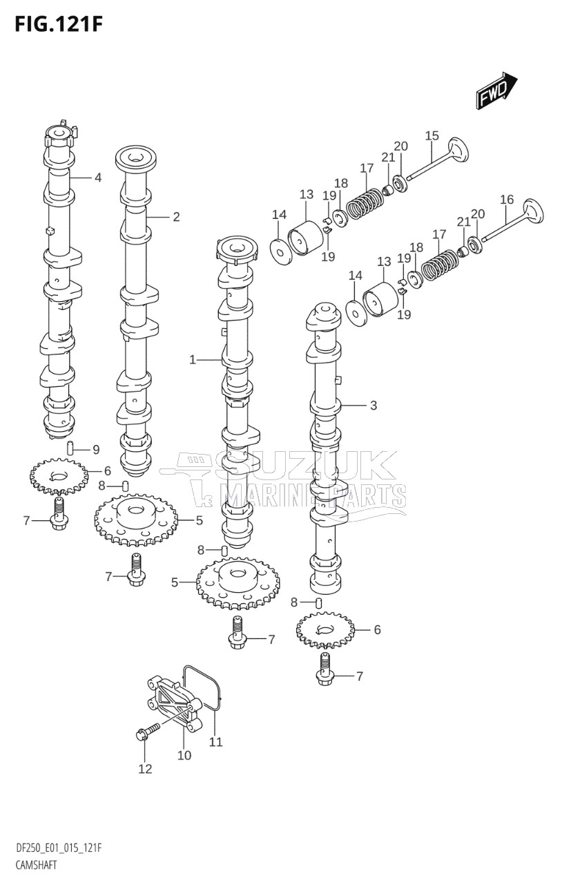 CAMSHAFT (DF225T:E40)