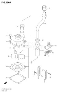 14001Z-421001 (2004) 140hp E03-USA (DF140ZK4) DF140Z drawing WATER PUMP (K2,K3,K4,K5,K6)