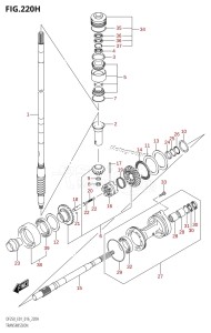 DF225T From 22503F-610001 (E01 E40)  2016 drawing TRANSMISSION (DF225Z:E40)