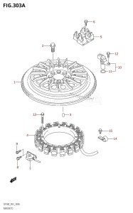 DF300Z From 30001Z-780001 (E03)  2007 drawing MAGNETO