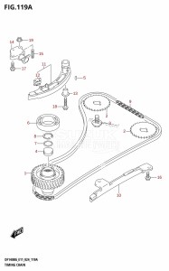 DF140BG From 14004F-440001 (E11 - E40)  2024 drawing TIMING CHAIN