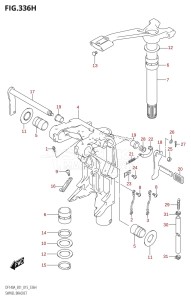 DF115A From 11503F-510001 (E01 E40)  2015 drawing SWIVEL BRACKET (DF140AZ:E01)