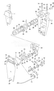 Outboard DF 9.9B drawing Top Mount Single (2)