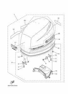 F115AETL drawing FAIRING-UPPER