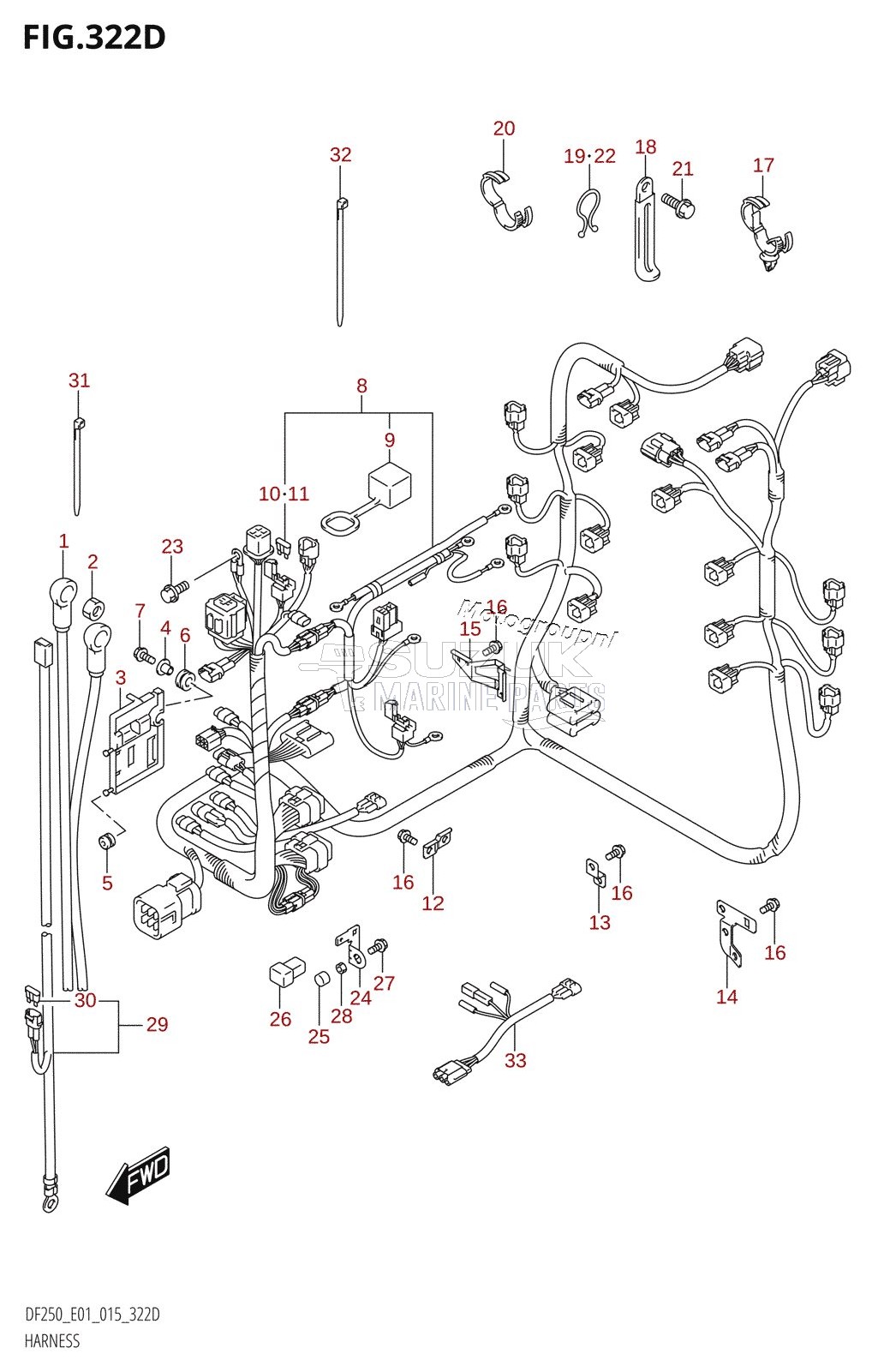 HARNESS (DF200Z:E40)