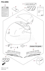 DF80A From 08002F-510001 (E01 E40)  2015 drawing ENGINE COVER (DF70A:E01)