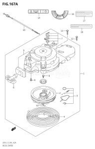 00992F-980001 (2009) 9.9hp P01-Gen. Export 1 (DF9.9K9  DF9.9RK9) DF9.9 drawing RECOIL STARTER