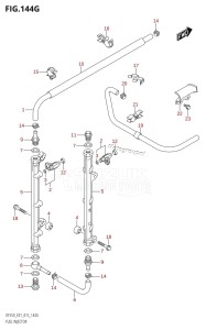 DF200 From 20002F-510001 (E01 E40)  2005 drawing FUEL INJECTOR (DF225Z:E01)