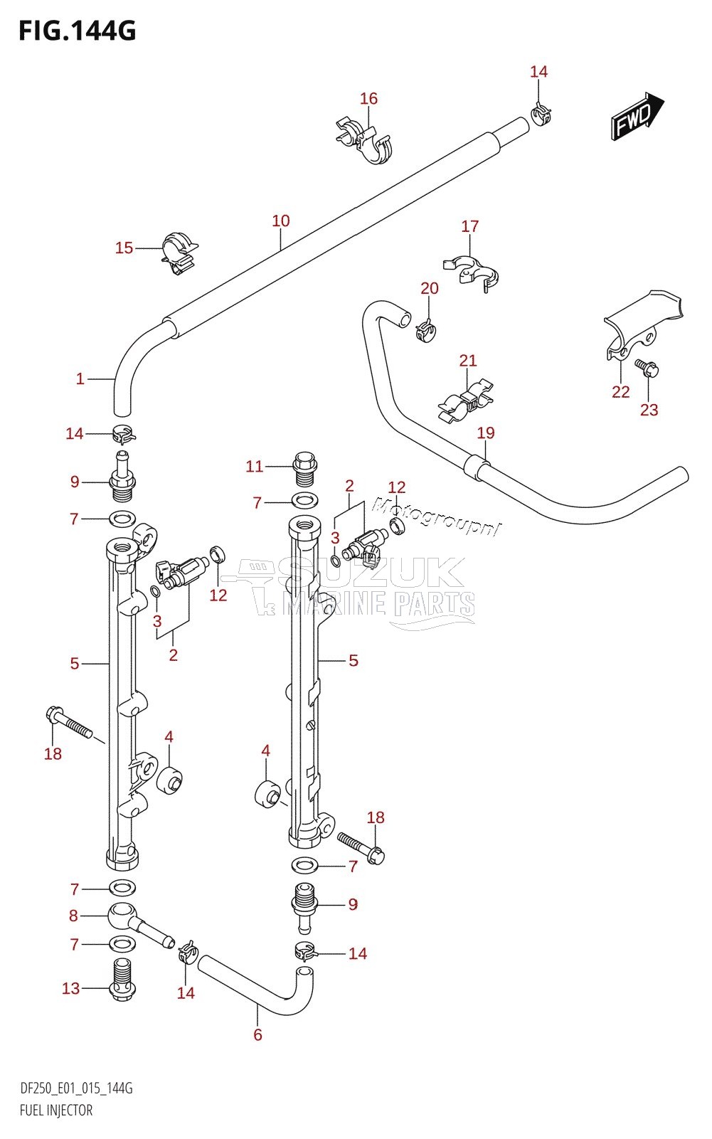 FUEL INJECTOR (DF225Z:E01)