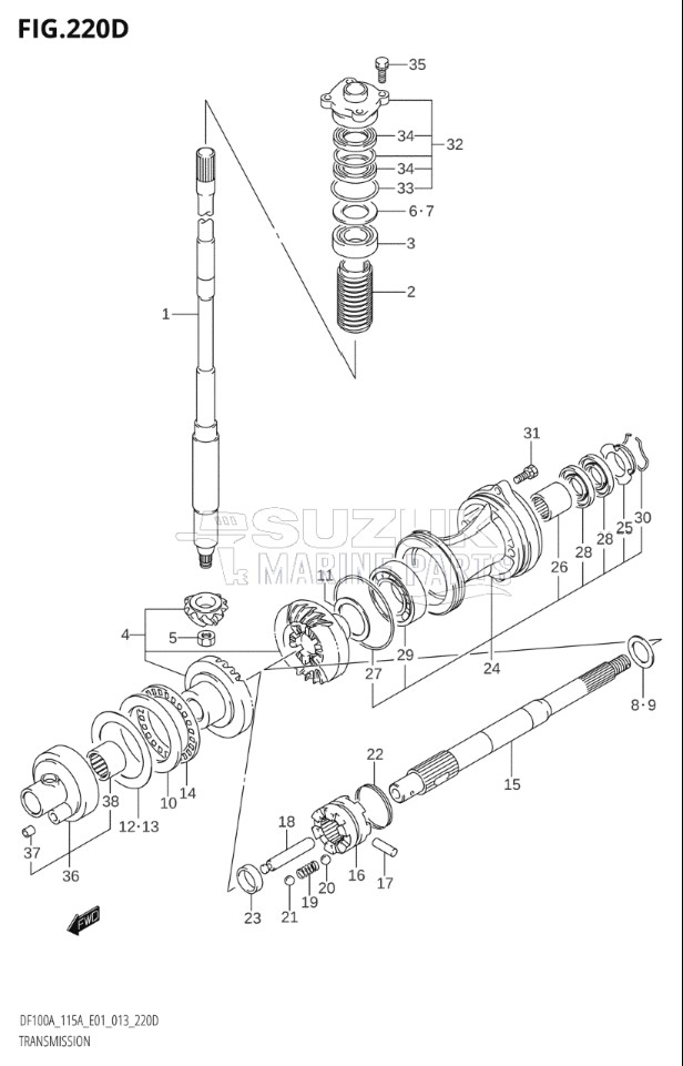 TRANSMISSION (DF115AT:E40)