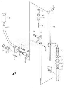 DT8 From 0801-151001 ()  2001 drawing CLUTCH LEVER