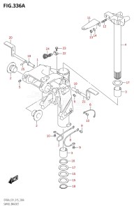 04003F-510001 (2005) 40hp E01 E13-Gen. Export 1 -  SE  Asia (DF40A  DF40AQH  DF40AST  DF40ATH) DF40A drawing SWIVEL BRACKET (DF40A:E01)