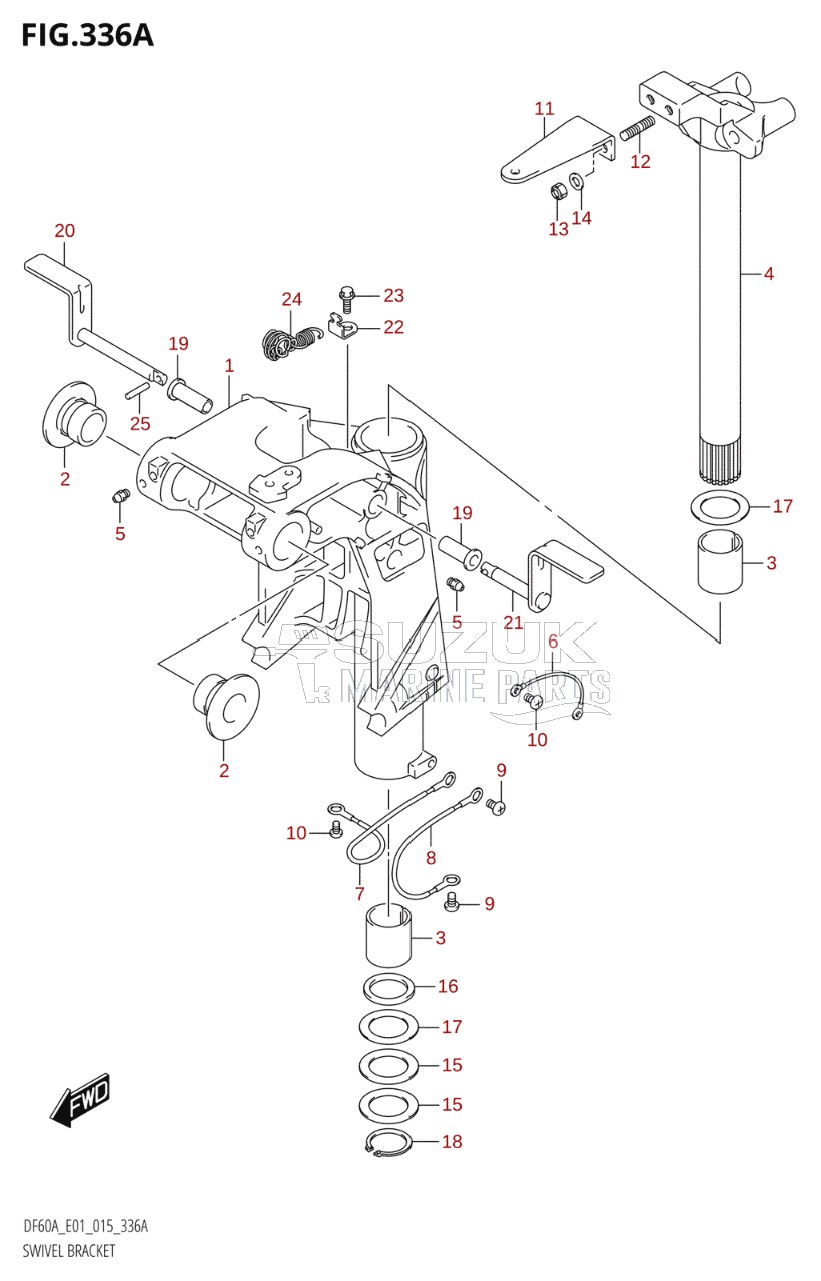 SWIVEL BRACKET (DF40A:E01)