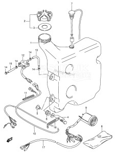 DT150 From 15003-651001 ()  1996 drawing OIL TANK (DT150 /​ DT175 /​ DT200|~MODEL:93)