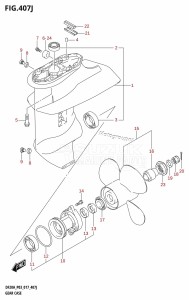 DF20A From 02002F-710001 (P03)  2017 drawing GEAR CASE (DF20AR:P03)