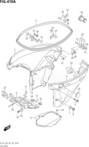 02504F-040001 (2020) 25hp P01-Gen. Export 1 (DF25  DF25A    DF25AT    DF25ATH    DF25Q  DF25R) DF25A drawing SIDE COVER (DF25A,DF30AQ)