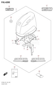 DF200A From 20003F-040001 (E01 E40)  2020 drawing ENGINE COVER (DF150AT:E01,DF150AZ:E01)