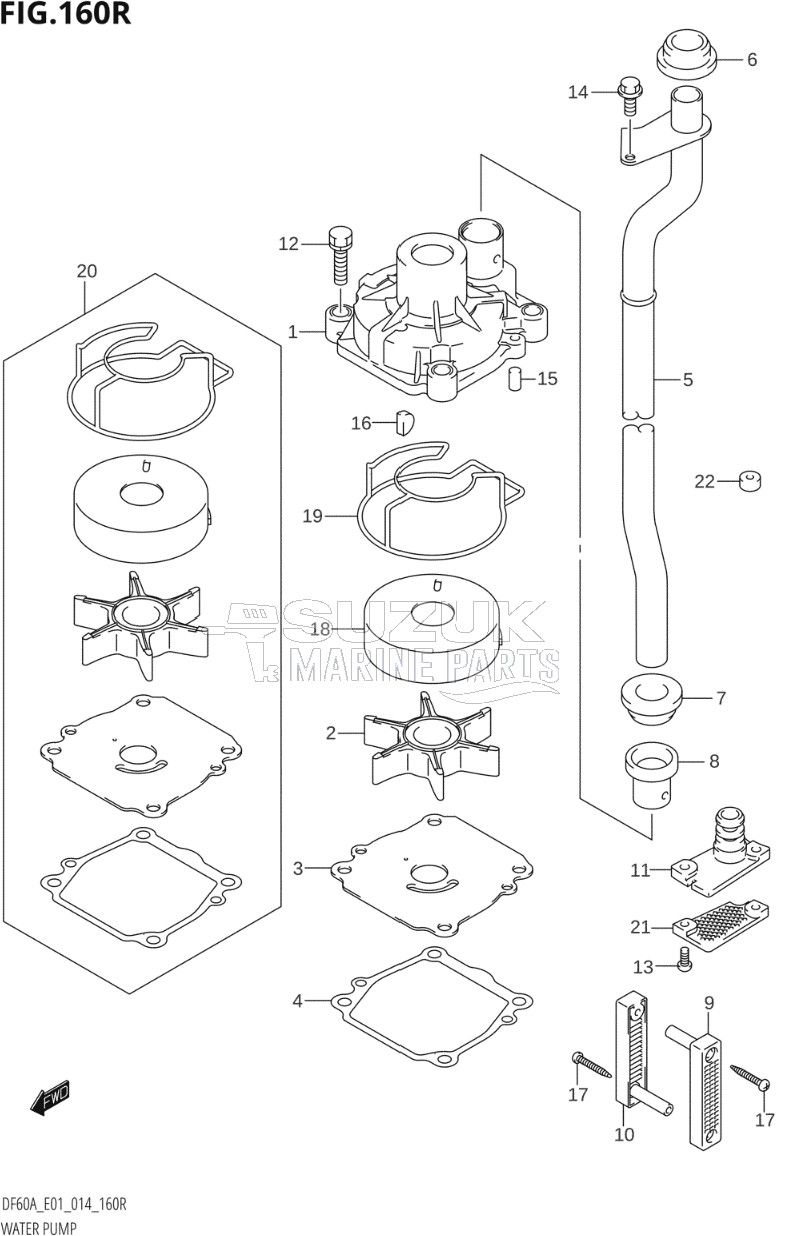 WATER PUMP (DF60AVT:E01)