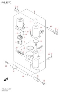 05003F-910001 (2019) 50hp E01-Gen. Export 1 (DF50AT  DF50ATH) DF50A drawing TRIM CYLINDER (DF50AVT,DF50AVTH,DF60AVT,DF60AVTH)