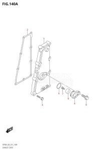 09003F-510001 (2005) 90hp E03-USA (DF90A) DF90A drawing EXHAUST COVER