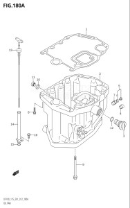 11502F-210001 (2012) 115hp E01 E40-Gen. Export 1 - Costa Rica (DF115T) DF115T drawing OIL PAN