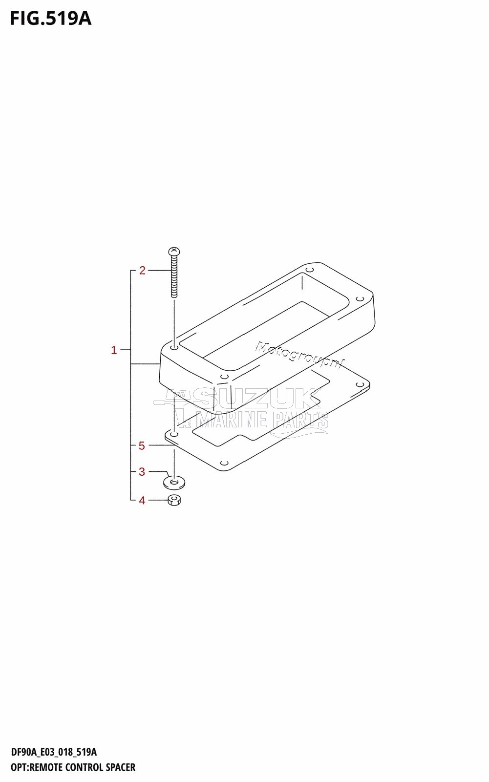 OPT:REMOTE CONTROL SPACER