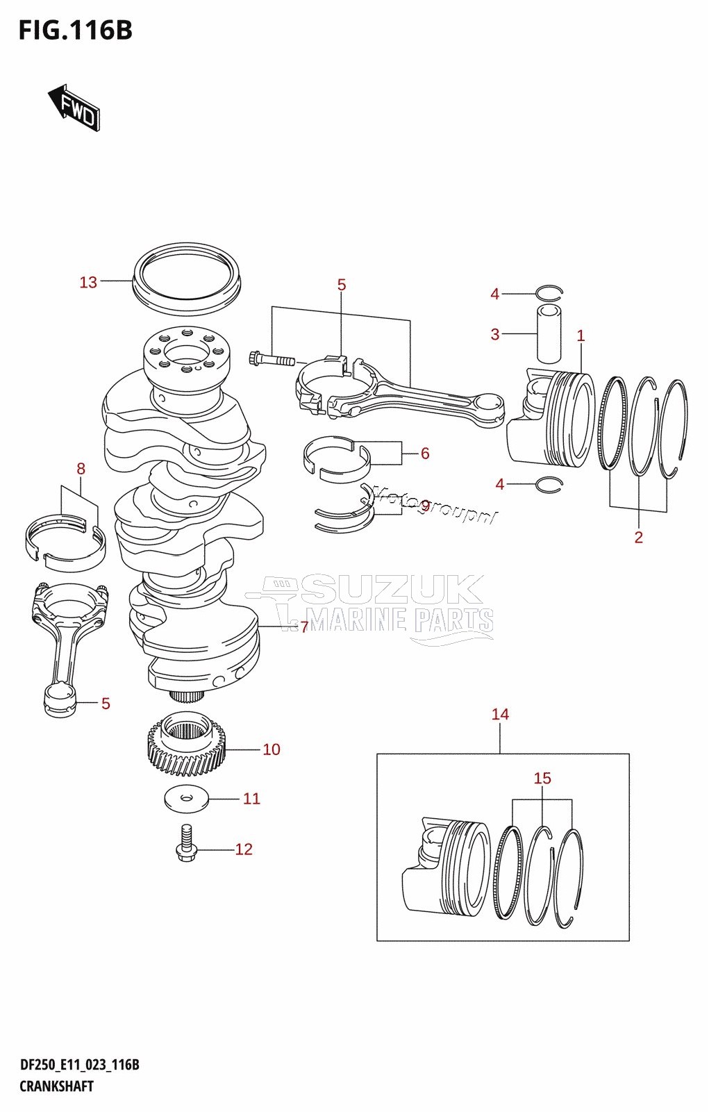 CRANKSHAFT (DF250ST)