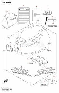 DF9.9B From 00995F-510001 (P01)  2015 drawing ENGINE COVER (DF20AT:P01)