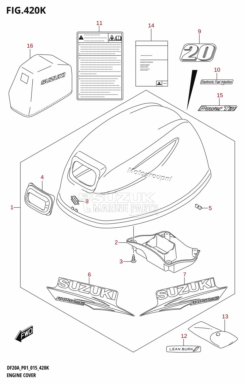 ENGINE COVER (DF20AT:P01)