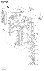 25003F-310001 (2013) 250hp E03-USA (DF250T) DF250 drawing CYLINDER BLOCK (DF250ST:E03)