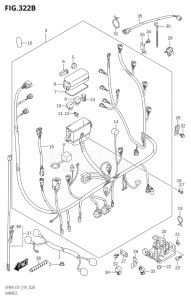 10004F-910001 (2019) 100hp E01 E40-Gen. Export 1 - Costa Rica (DF100B) DF100B drawing HARNESS (DF100B)